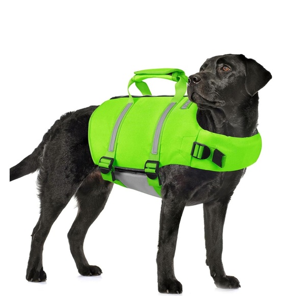 NWT Dog High Flotation Reflective Lifejacket with Zipper Rescue Handle Small - Picture 2 of 7